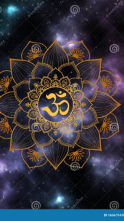 Om Symbol Sacred Geometry Gold Mandala Meditation Spiritual Wallpaper