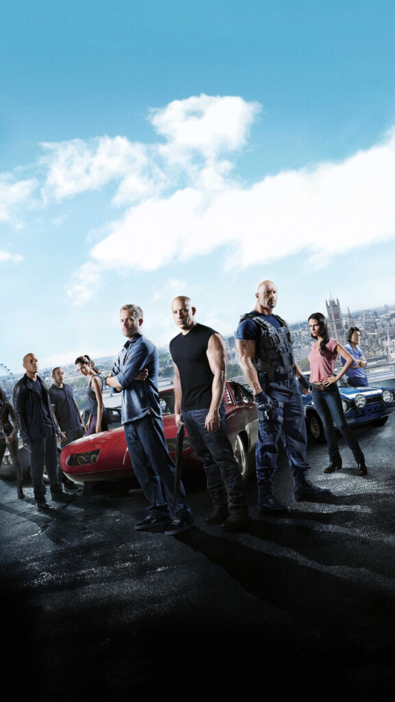 Fast & Furious 6 Cast Group Shot Mobile Wallpaper