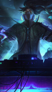 DJ Yasuo Cyberpunk Electronic Music Mobile Wallpaper