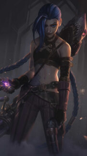 Jinx from League of Legends 4K Mobile Wallpaper