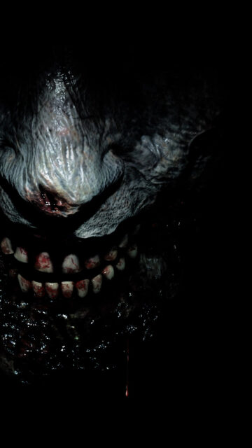 Terrifying Creature Close-Up Horror Mobile Wallpaper