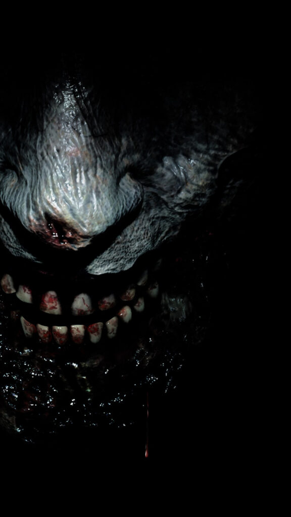 Terrifying Creature Close-Up Horror Mobile Wallpaper