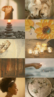 Leo Zodiac Aesthetic: Golden Sun Energy and Manifestation Wallpaper