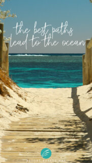 Beach Boardwalk View Mobile Wallpaper