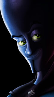 Megamind Blue Alien Superhero Close-up Mobile Wallpaper