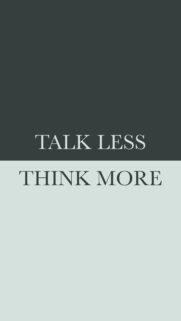 Talk Less Think More Success Mindset and Manifestation Desktop Wallpaper