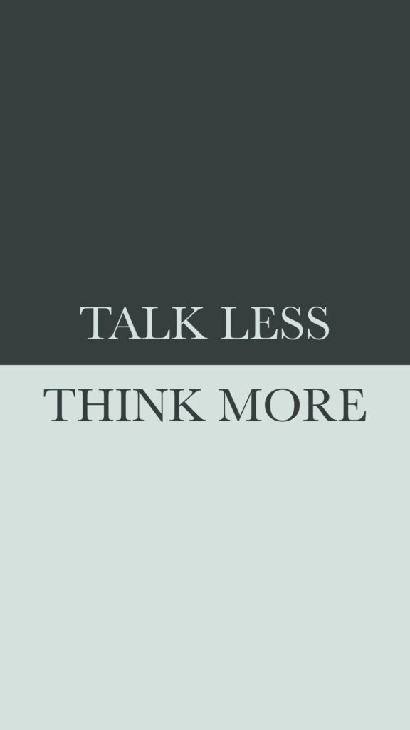 Talk Less Think More Success Mindset and Manifestation Desktop Wallpaper