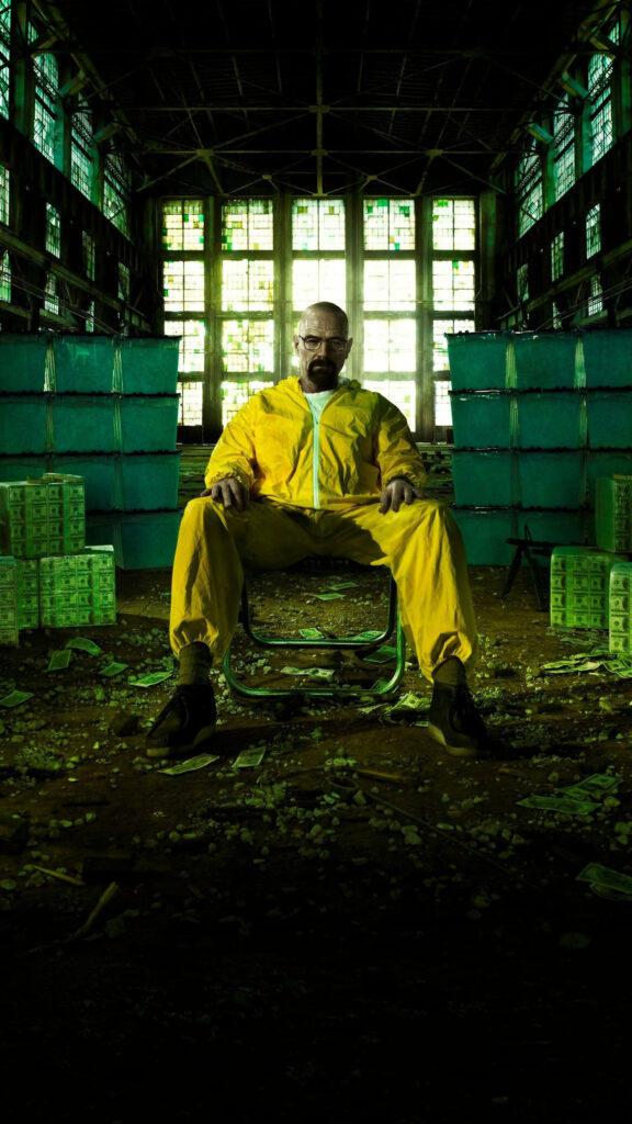 Walter White Breaking Bad Industrial Warehouse Mobile Wallpaper