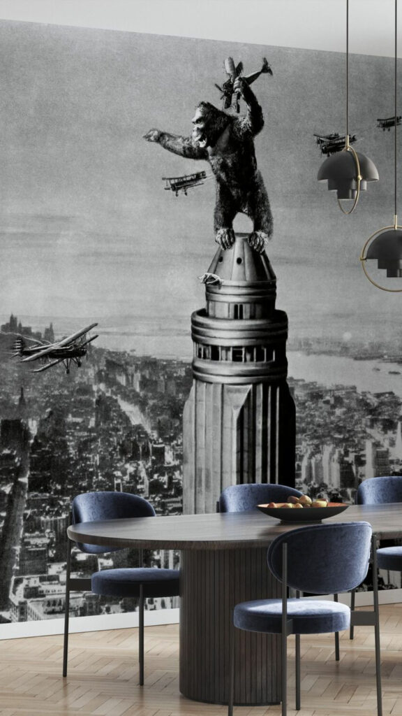 King Kong atop the Empire State Building Mobile Wallpaper