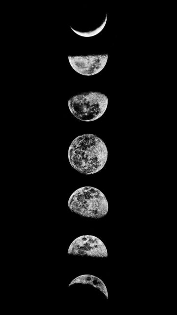 Mystical Lunar Cycle Moon Phases for Spiritual Alignment Wallpaper