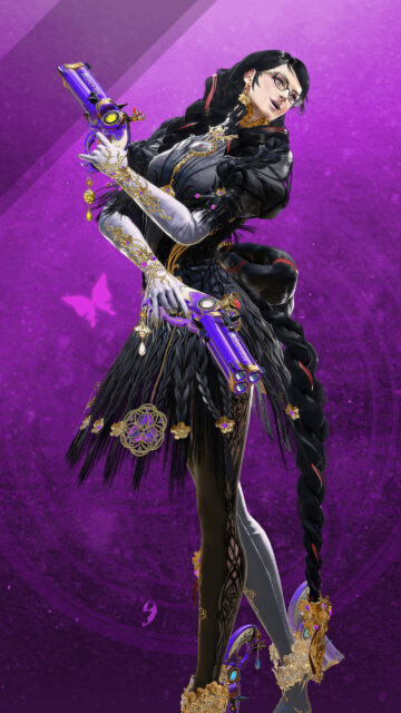 Bayonetta 3 Character Stylish Action Mobile Wallpaper