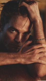 Intense Close-up Portrait of Robert Pattinson Mobile Wallpaper