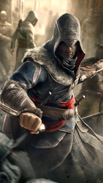 Assassin Warrior in Combat Action Mobile Wallpaper