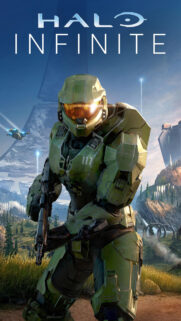 Master Chief Halo Infinite Green Armored Spartan Mobile Wallpaper