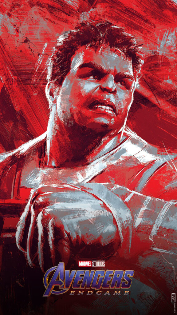 The Incredible Hulk Avengers Endgame Artistic Mobile Wallpaper