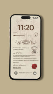 Hogwarts Acceptance Letter Custom Phone Wallpaper
