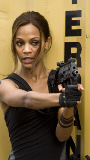 Zoe Saldaña The Losers Action Movie Mobile Wallpaper