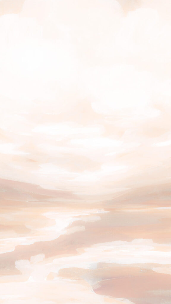 Minimalist Soft Peach Abstract Manifestation Vision Board Aesthetic Wallpaper