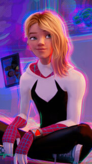 Gwen Stacy Spider-Verse Aesthetic Phone Wallpaper