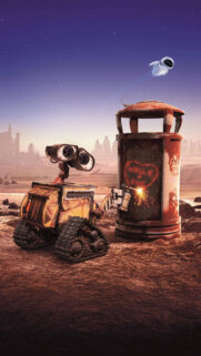 WALL-E and EVE Romantic Welding Mobile Wallpaper