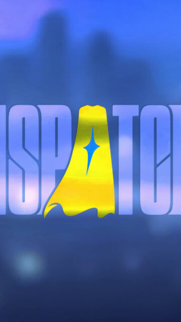 Superhero Themed Dispatch Logo Mobile Wallpaper