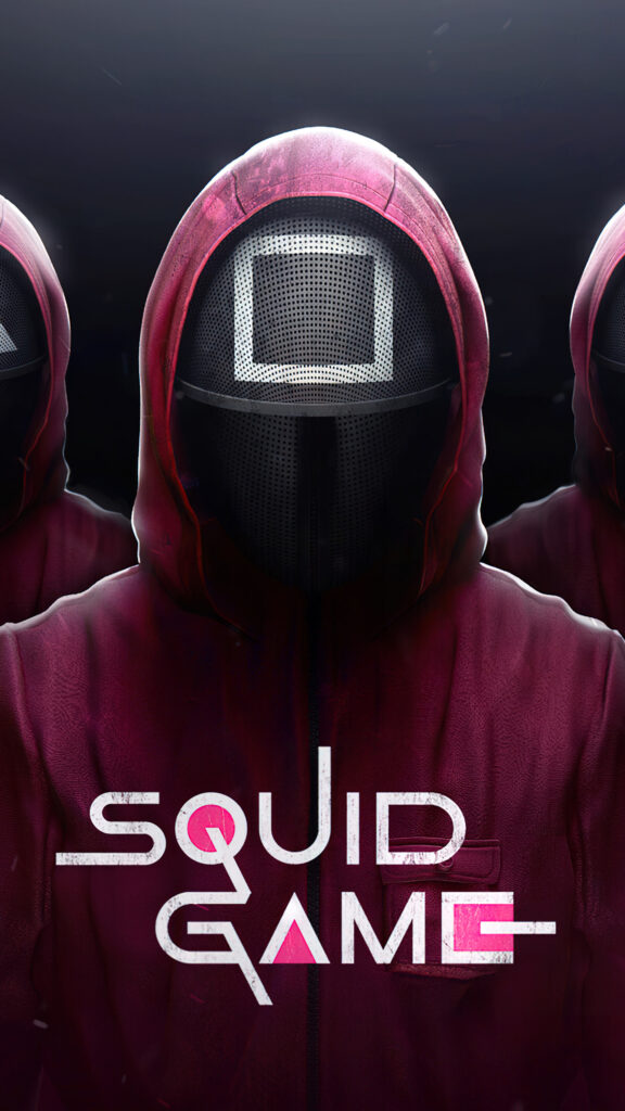 Squid Game Masked Guards Mobile Wallpaper