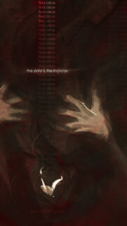 Dark Horror Aesthetic Phone Wallpaper: The Story is the Monster