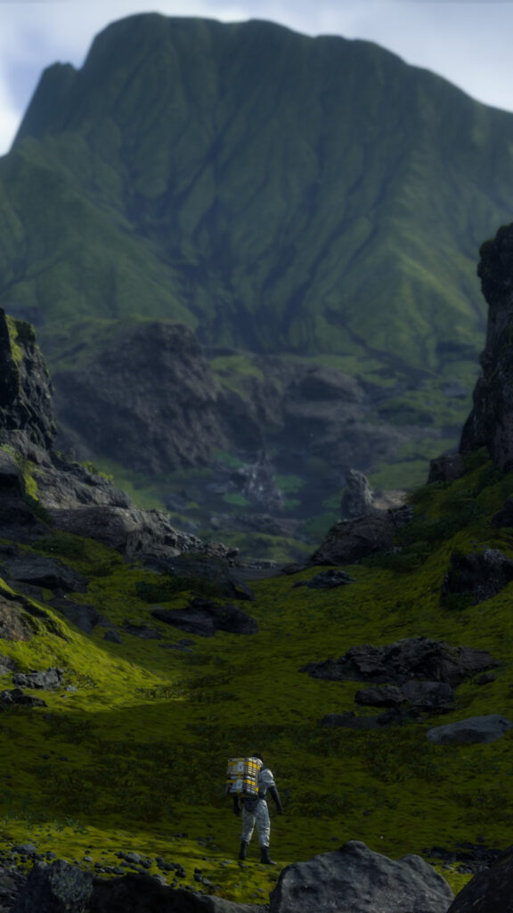 Lone Courier Mountain Trek 4K Mobile Wallpaper