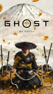 Ghost of Yotei Samurai Art Mobile Wallpaper