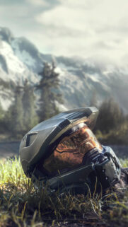 Master Chief Helmet Halo Series Mobile Wallpaper