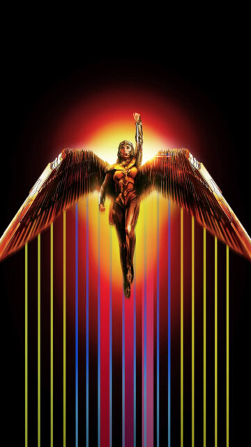 Wonder Woman Golden Eagle Armor 4K Mobile Wallpaper