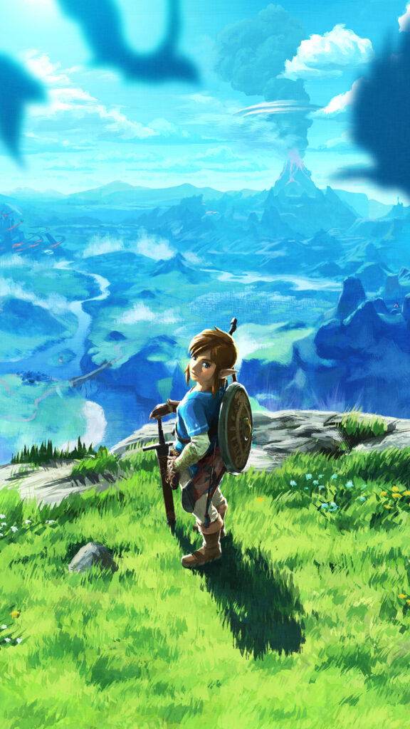 The Legend of Zelda Breath of the Wild Link Mobile Wallpaper