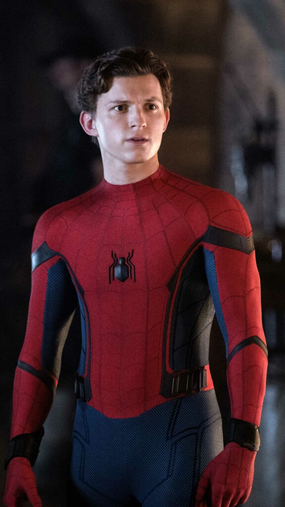 Tom Holland as Spider-Man Portrait Mobile Wallpaper