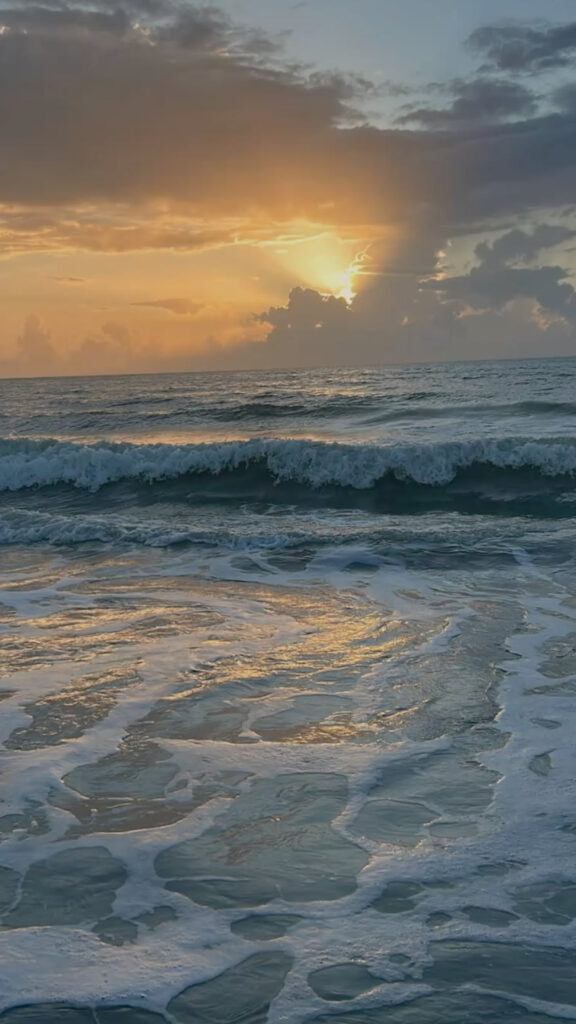 Capricorn Earth Element Sunset Sea Horizon Aesthetic Wallpaper