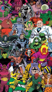 Classic Marvel Comic Book Villains Collage Mobile Wallpaper