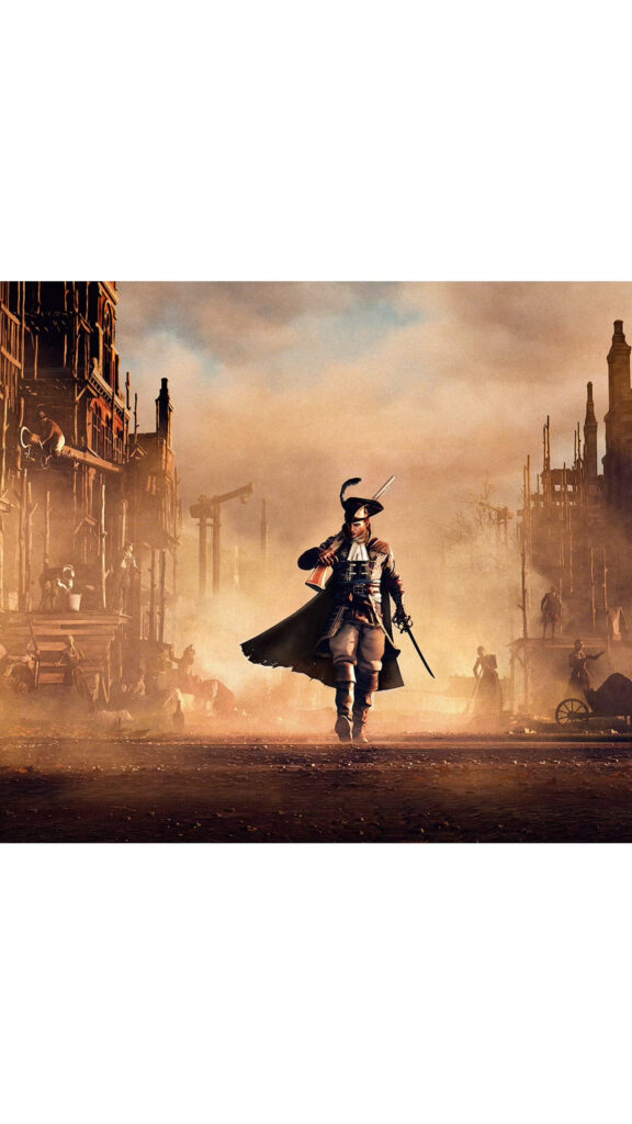 Steampunk Colonial Soldier Adventure Mobile Wallpaper