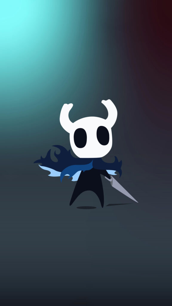 Hollow Knight Minimalist Digital Art Mobile Wallpaper