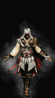 Assassin Creed Ezio Auditore Dark Cinematic Style Mobile Wallpaper