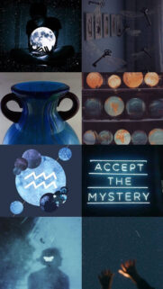 Aquarius Cosmic Aesthetic Zodiac Energy and Manifestation Wallpaper