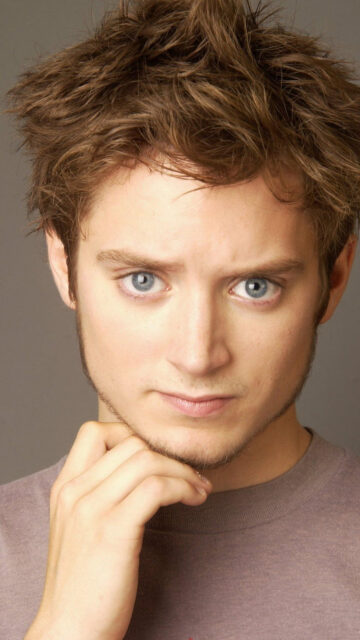 Elijah Wood Portrait Mobile Wallpaper