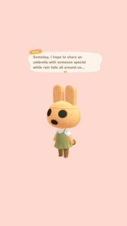 Molly Rabbit Animal Crossing Aesthetic Mobile Wallpaper