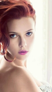 Close up Portrait of a Radiant Redhead Woman Mobile Wallpaper