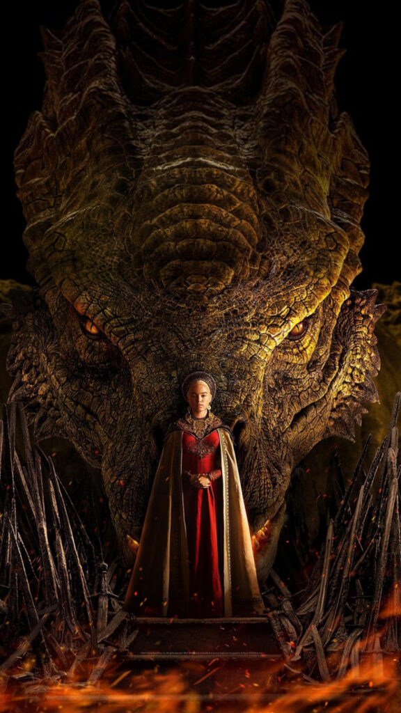 House of the Dragon Rhaenyra Targaryen Epic Mobile Wallpaper