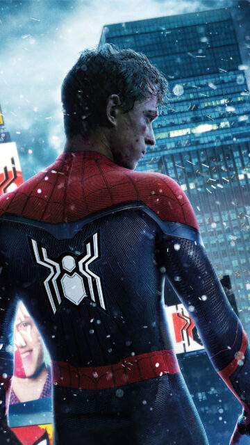 Spider-Man Marvel Cinematic Universe Hero Mobile Wallpaper