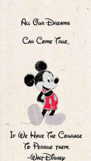 Inspirational Mickey Mouse Quote Mobile Wallpaper