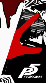 Persona 5 Joker Stylized Minimalist Mobile Wallpaper