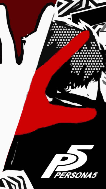 Persona 5 Joker Stylized Minimalist Mobile Wallpaper