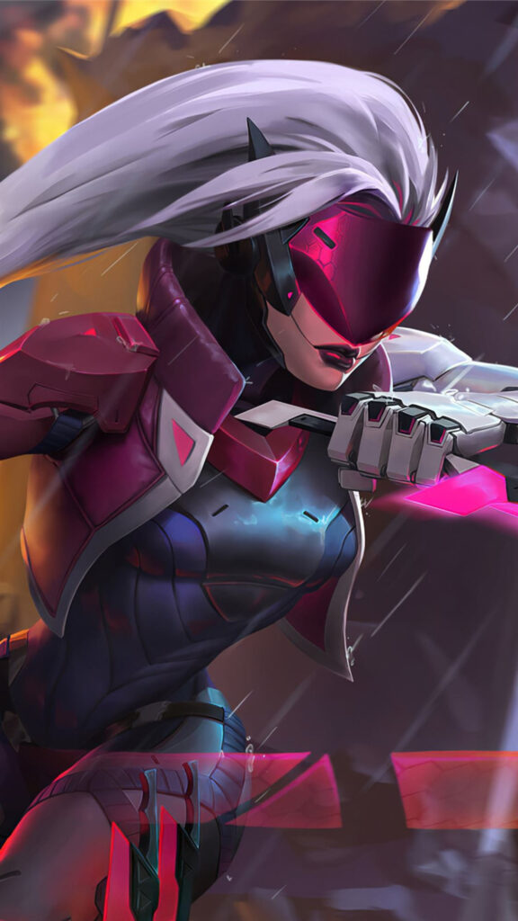 PROJECT Katarina Cybernetic Warrior Mobile Wallpaper