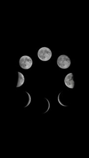 Minimalist Lunar Cycle Moon Phase Spiritual Energy Wallpaper