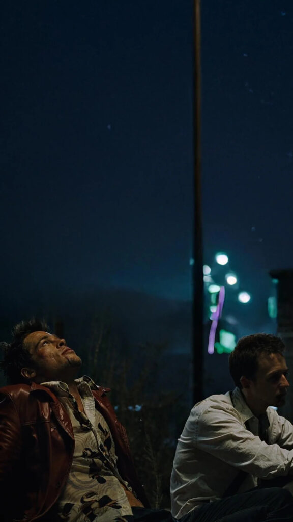 Fight Club Cinematic Night Scene Phone Wallpaper